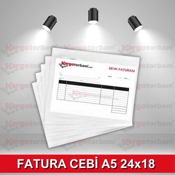 Kendinden Yapışkanlı Fatura Cebi A5 24x18