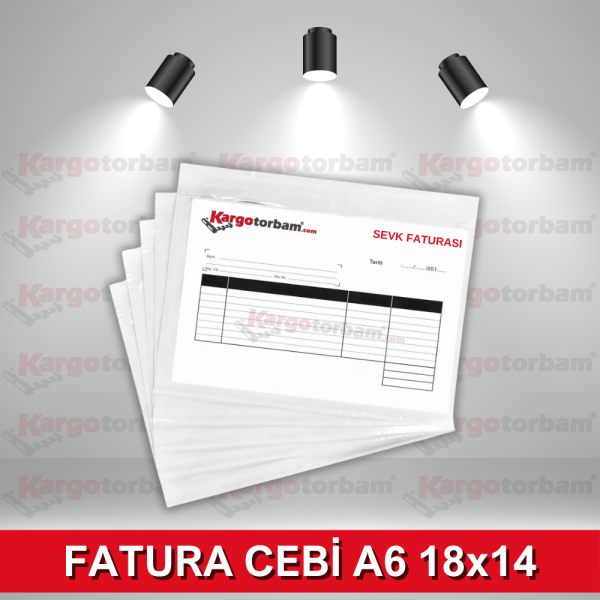 Kendinden Yapışkanlı Fatura Cebi A6 18x14