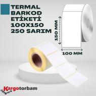 TERMAL ETİKET 100x150 250 SARIM